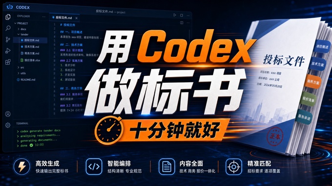 用Codex 10分钟搞定投标标书