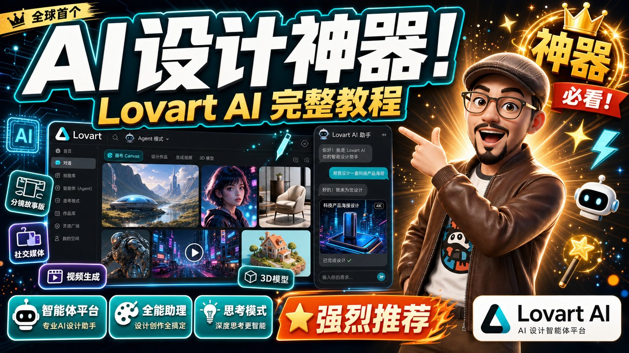 🎨 AI设计神器！Lovart AI 使用教程概述