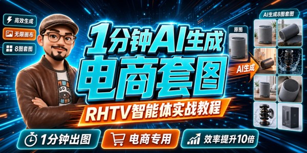 1分钟AI生成电商套图 | RHTV智能体实战教程